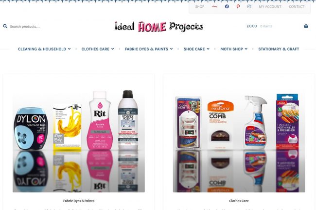 Home & Craft products ecommerce store, web-design, artworks and content