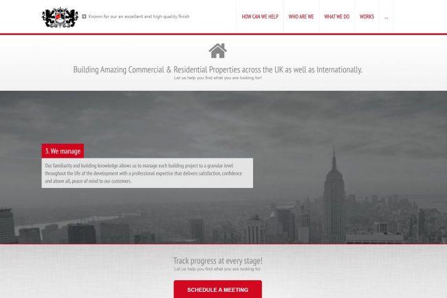 Builder of residential and commercial properties website design, photography and content