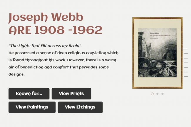 A biography website about a well-known etcher