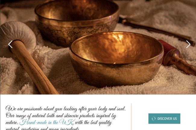 Local Sound therapy business – website design, photography and content